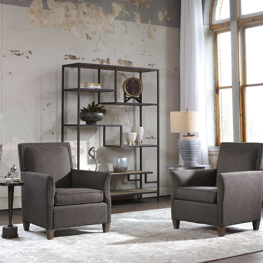 American Home Furniture Uttermost Sherwin Industrial Etagere