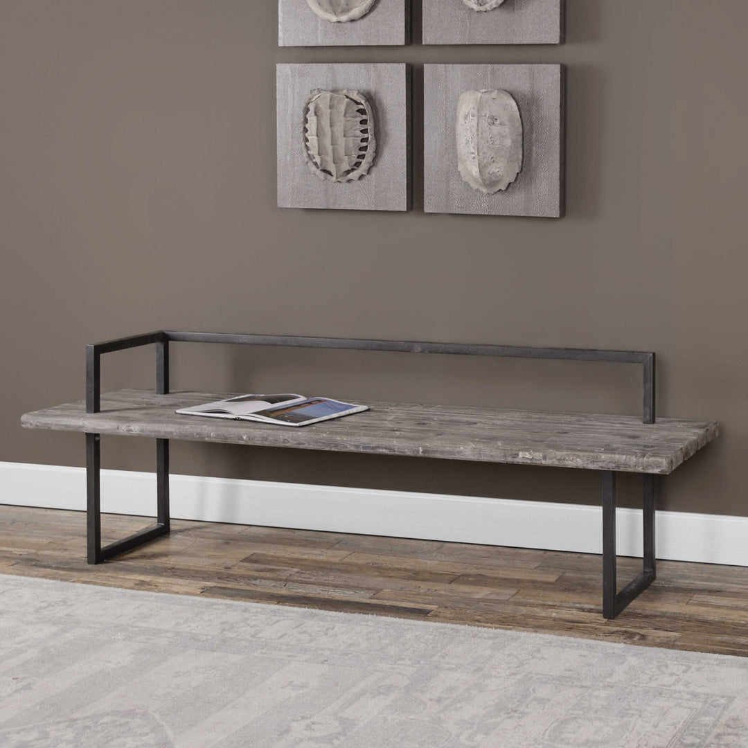 American Home Furniture Uttermost Herbert Reclaimed Wood Bench
