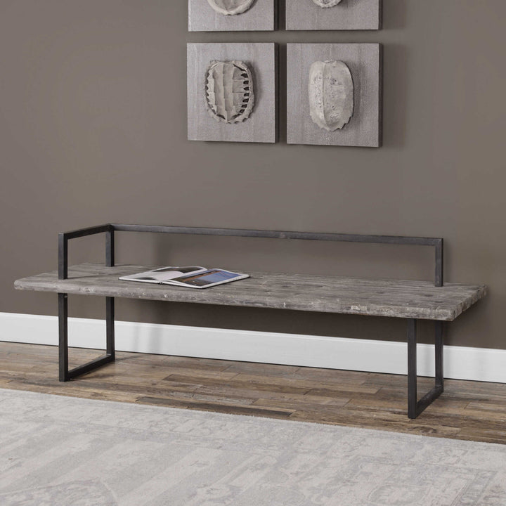 American Home Furniture Uttermost Herbert Reclaimed Wood Bench
