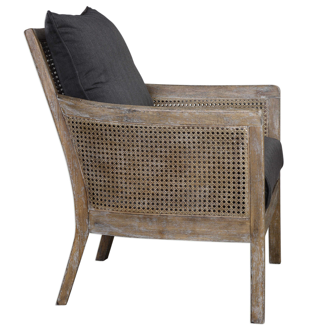 American Home Furniture Uttermost Encore Dark Gray Armchair
