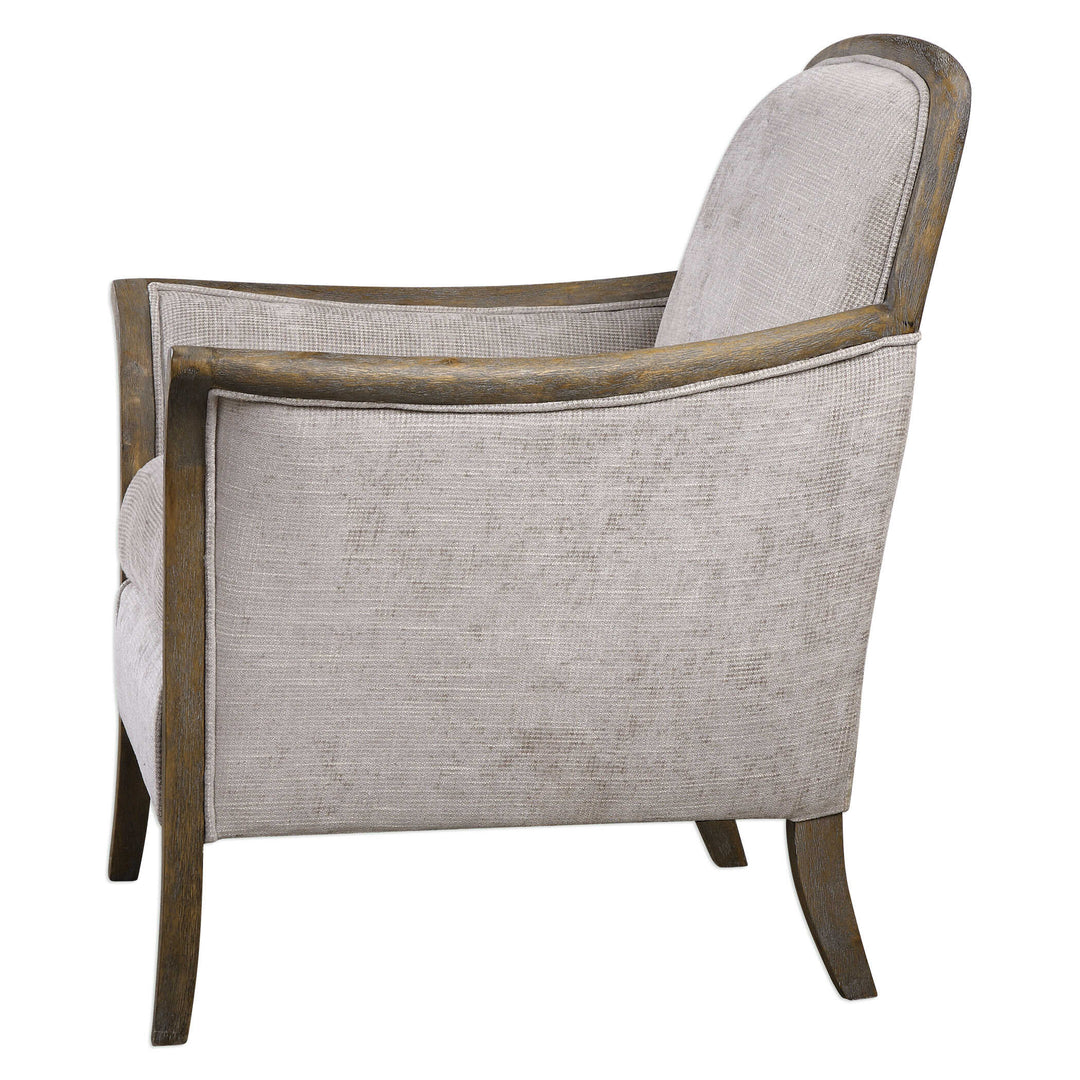 American Home Furniture Uttermost Brittoney Taupe Armchair