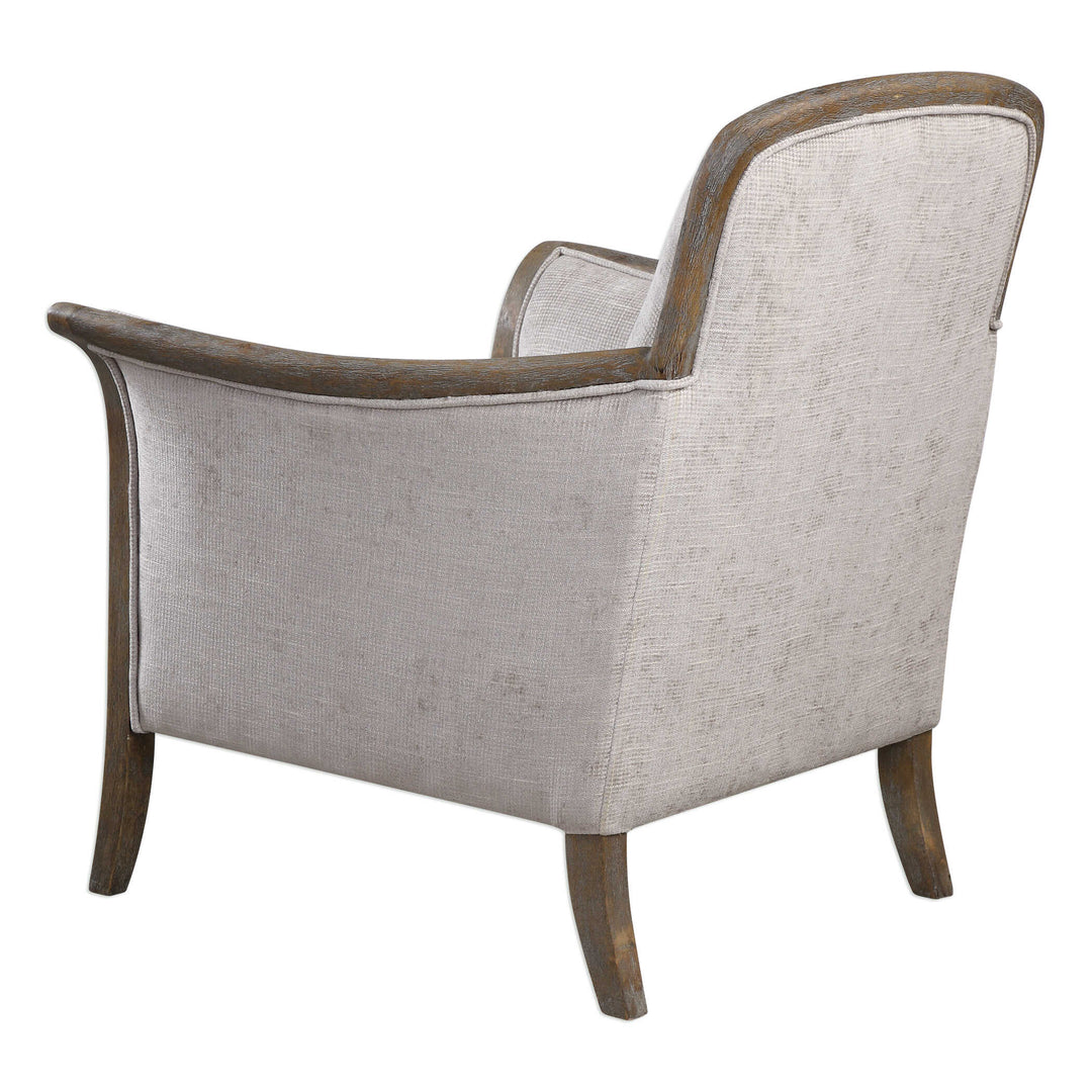 American Home Furniture Uttermost Brittoney Taupe Armchair