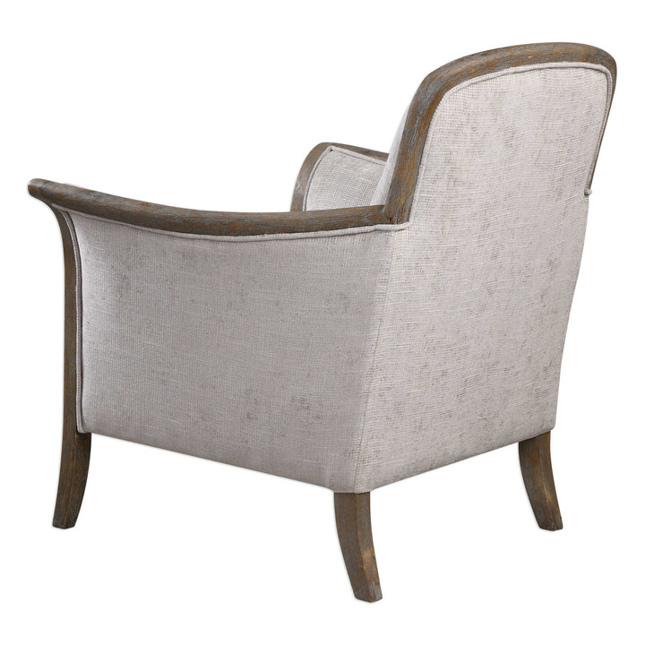 American Home Furniture Uttermost Brittoney Taupe Armchair