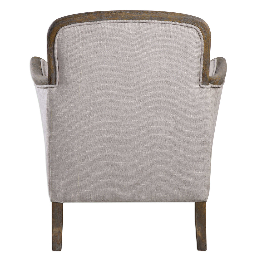 American Home Furniture Uttermost Brittoney Taupe Armchair