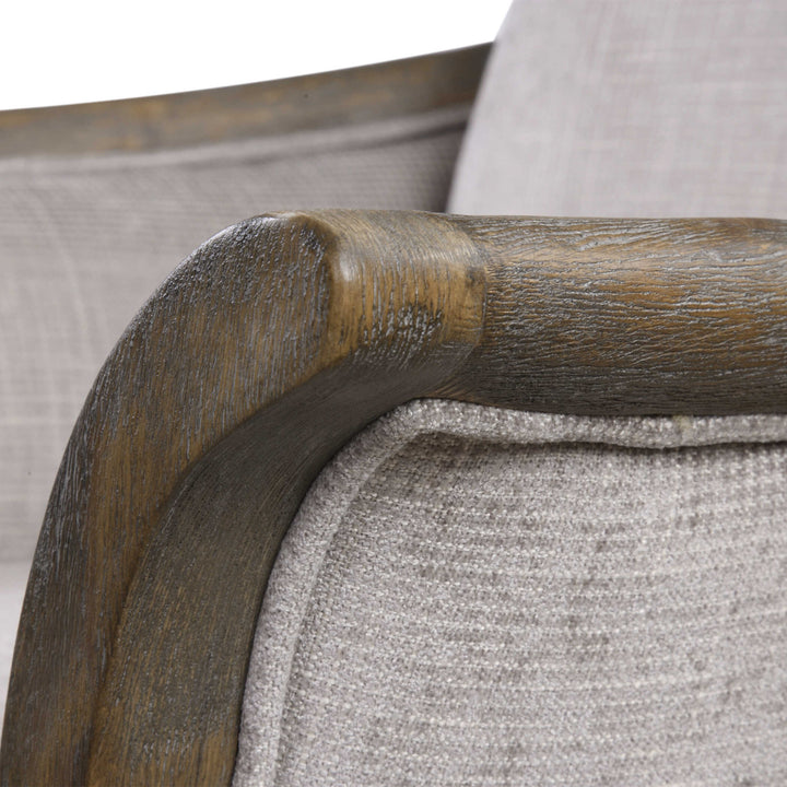 American Home Furniture Uttermost Brittoney Taupe Armchair