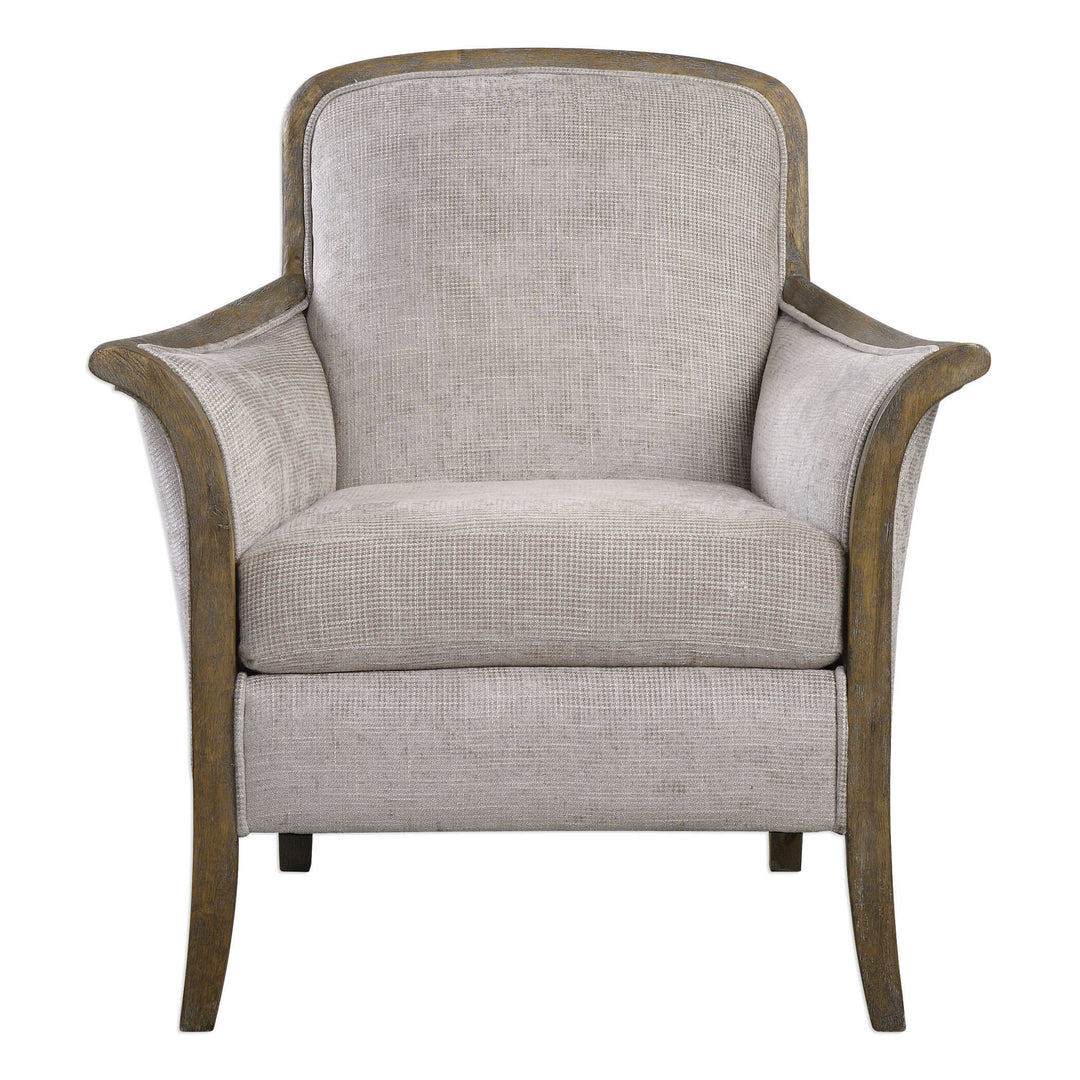 American Home Furniture Uttermost Brittoney Taupe Armchair