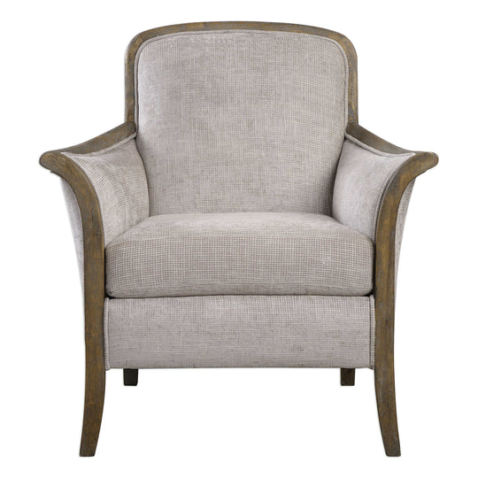 American Home Furniture Uttermost Brittoney Taupe Armchair