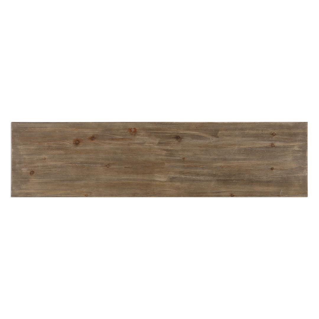 American Home Furniture Uttermost Layton Geometric Console Cabinet