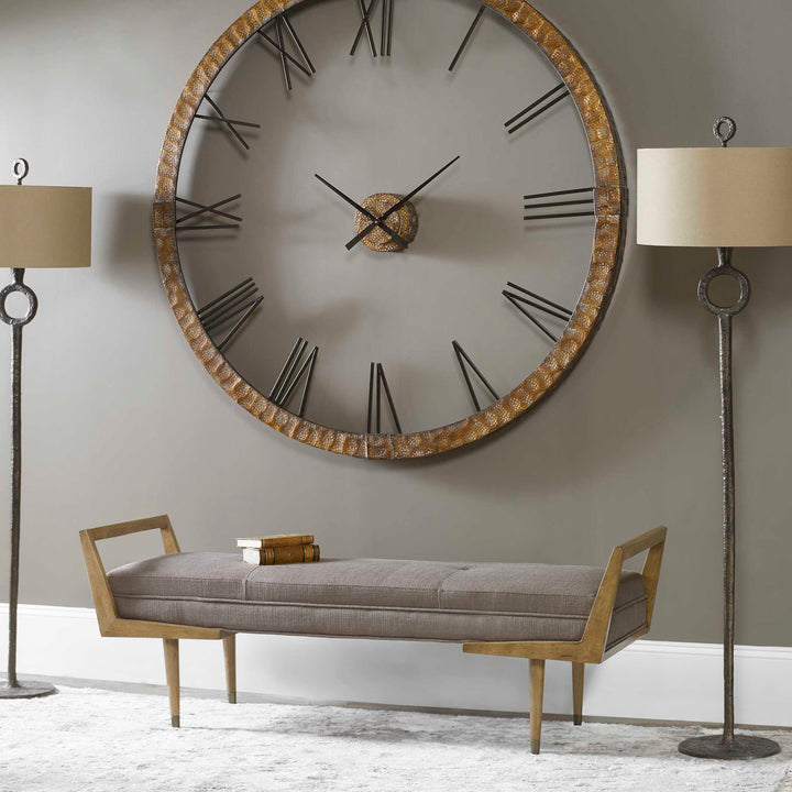 American Home Furniture Uttermost Waylon Mid-Century Modern Bench