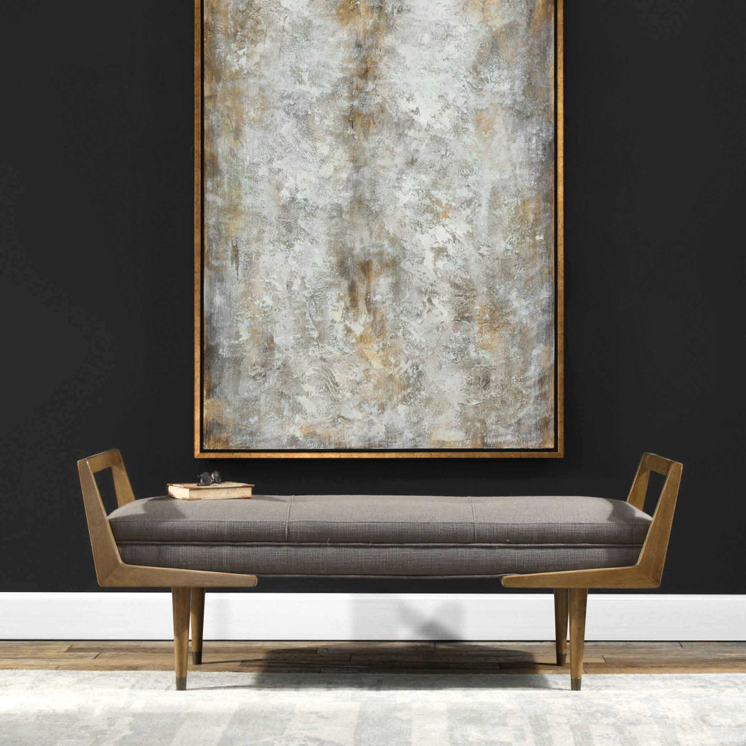 American Home Furniture Uttermost Waylon Mid-Century Modern Bench