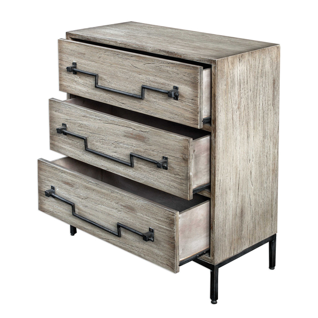 American Home Furniture Uttermost Jory Aged Ivory Accent Drawers
