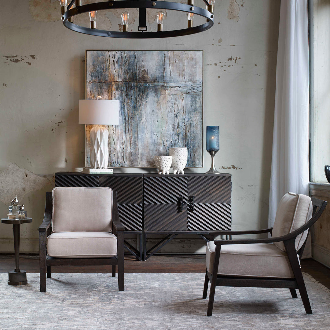 American Home Furniture Uttermost Lyle Beige Accent Chair