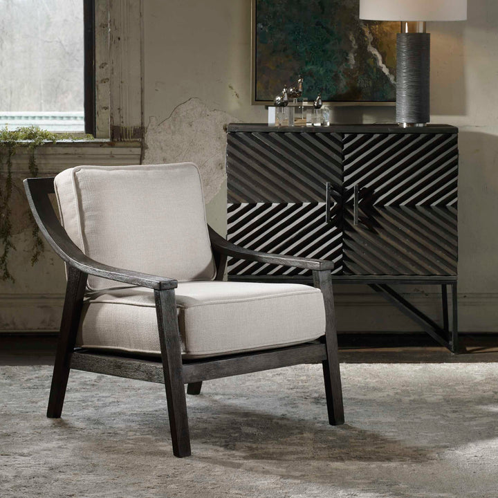 American Home Furniture Uttermost Lyle Beige Accent Chair