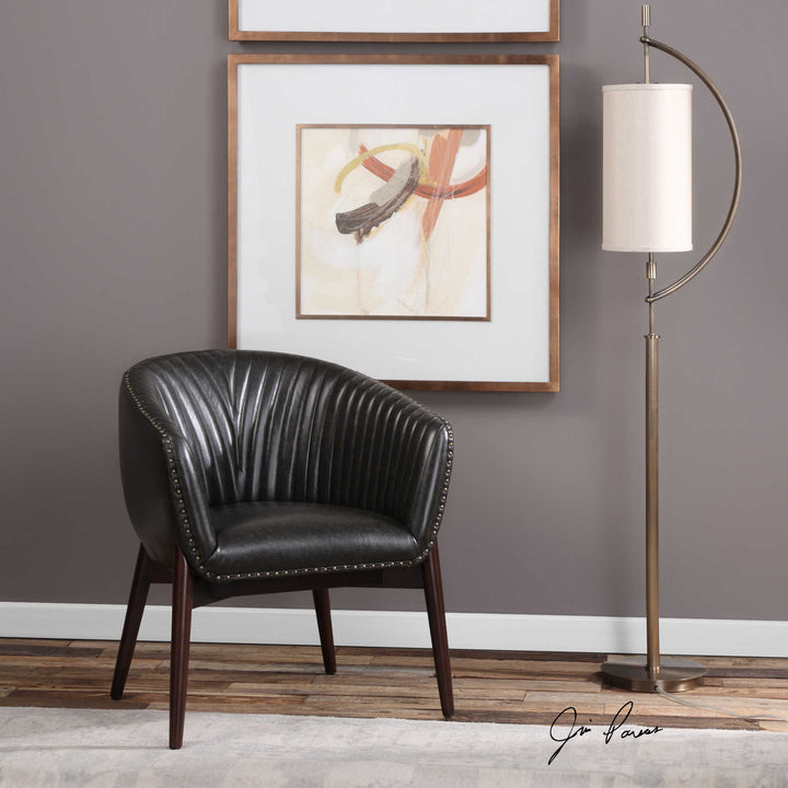 American Home Furniture Uttermost Anders Chenille Accent Chair