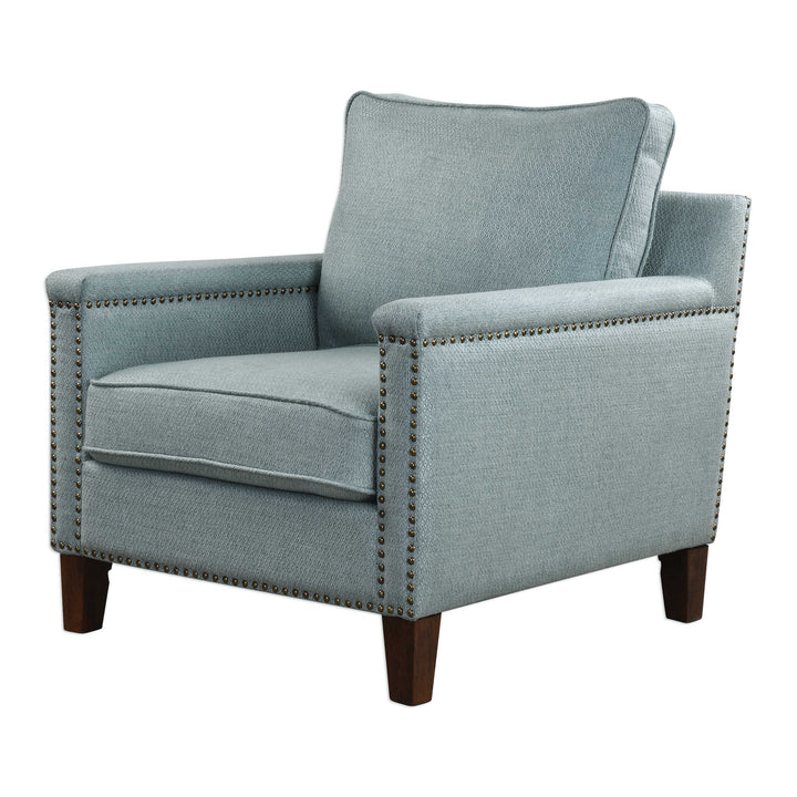 American Home Furniture Uttermost Charlotta Sea Mist Accent Chair