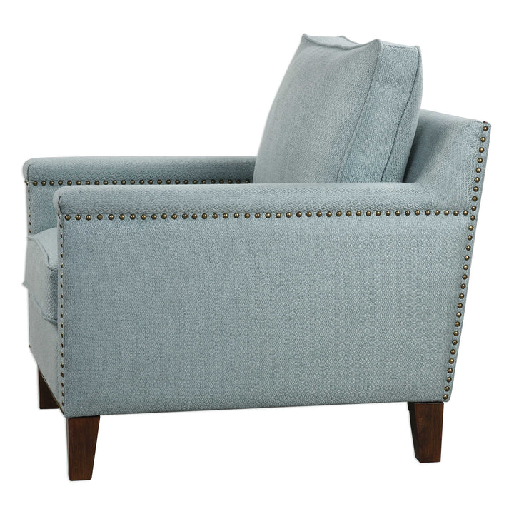American Home Furniture Uttermost Charlotta Sea Mist Accent Chair