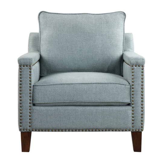 American Home Furniture Uttermost Charlotta Sea Mist Accent Chair