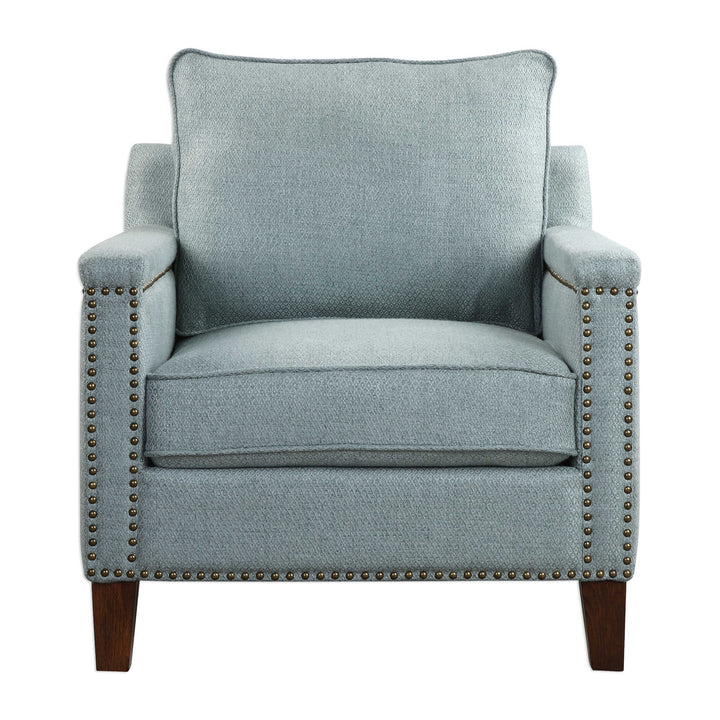 American Home Furniture Uttermost Charlotta Sea Mist Accent Chair