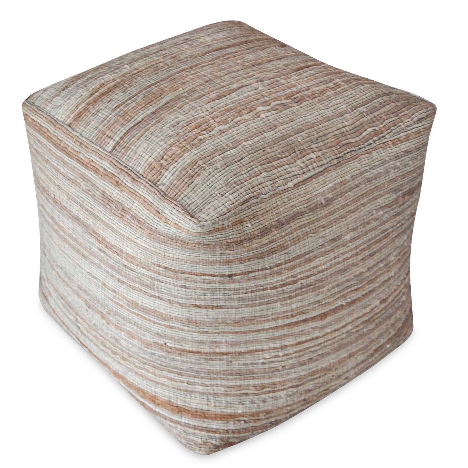 American Home Furniture Uttermost Shiro Beige Pouf