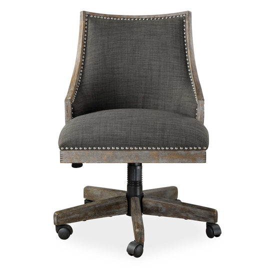 American Home Furniture Uttermost Aidrian Charcoal Desk Chair