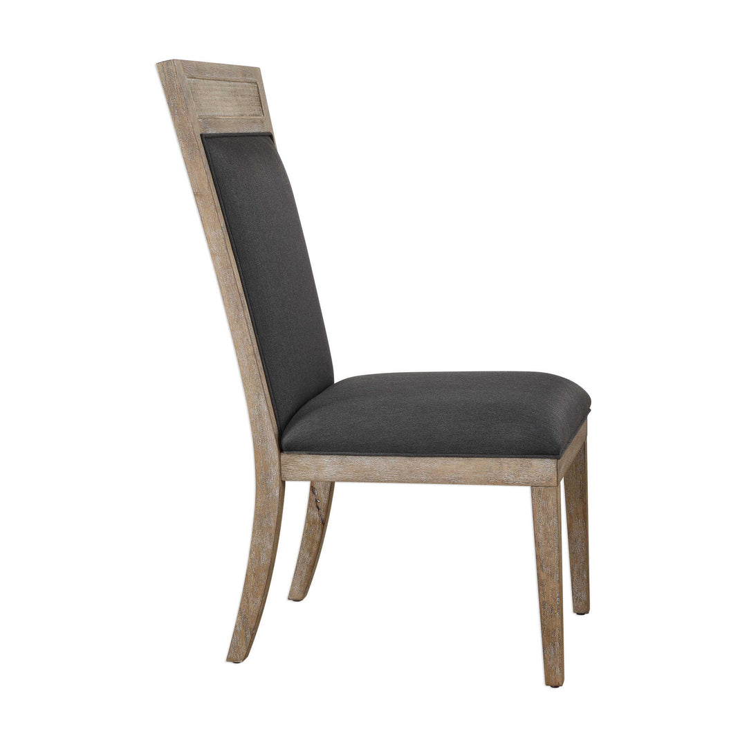 American Home Furniture Uttermost Encore Dark Gray Armless Chair Set of 2