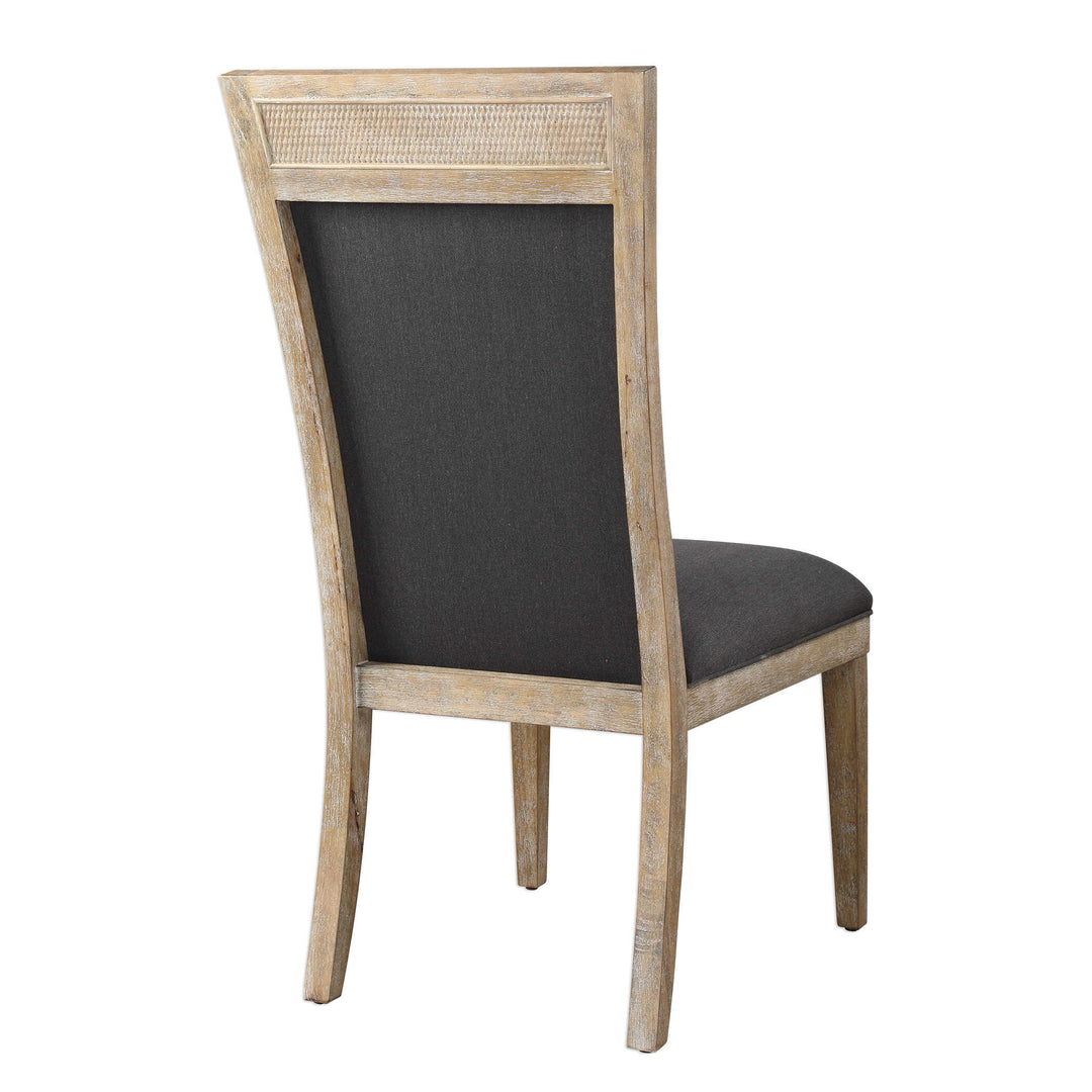 American Home Furniture Uttermost Encore Dark Gray Armless Chair Set of 2
