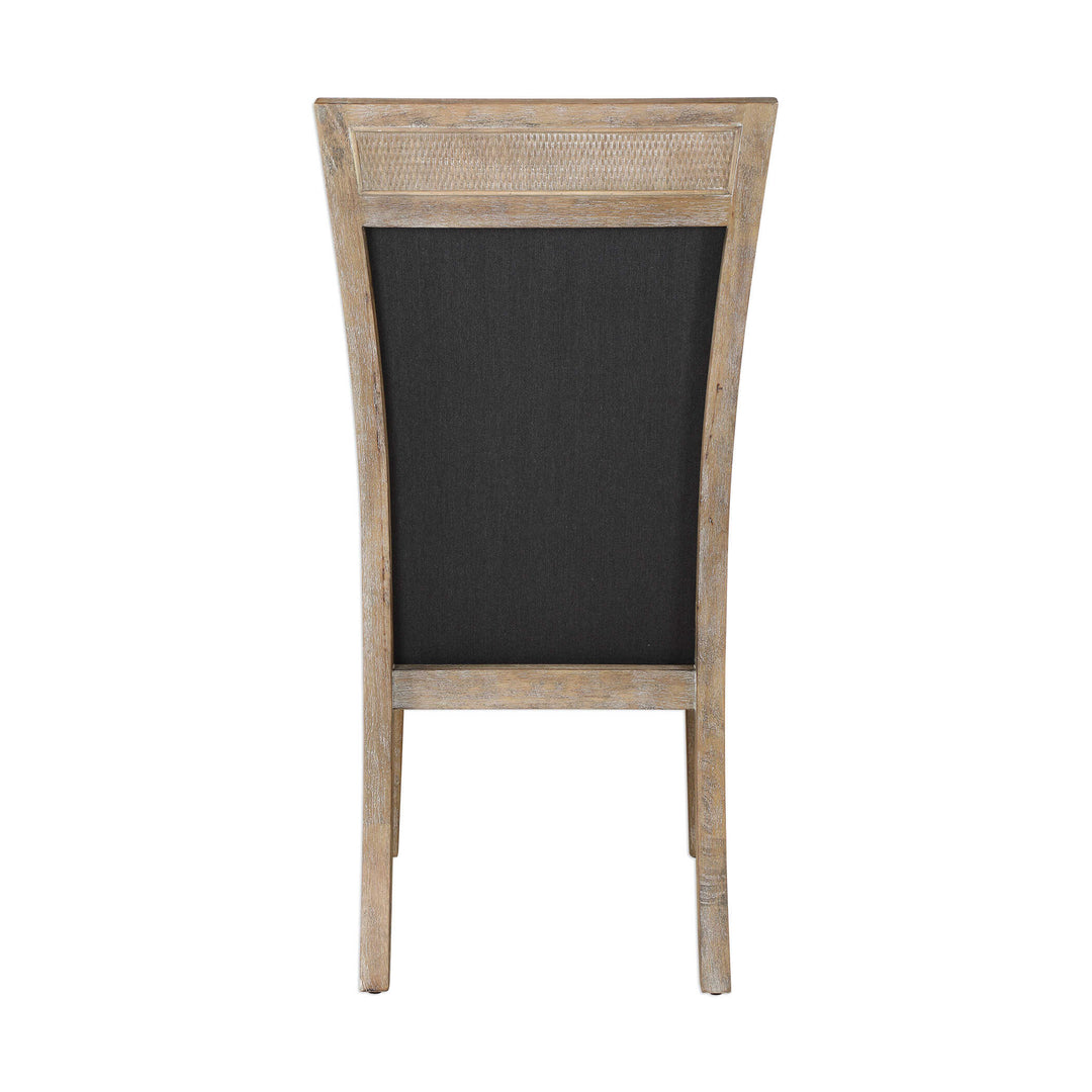 American Home Furniture Uttermost Encore Dark Gray Armless Chair Set of 2