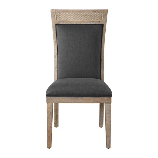 American Home Furniture Uttermost Encore Dark Gray Armless Chair Set of 2