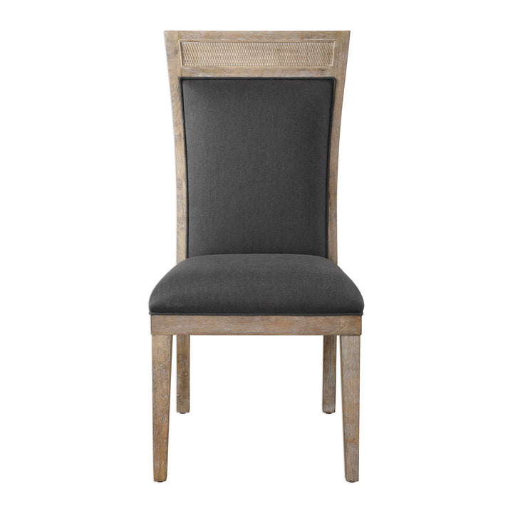 American Home Furniture Uttermost Encore Dark Gray Armless Chair Set of 2