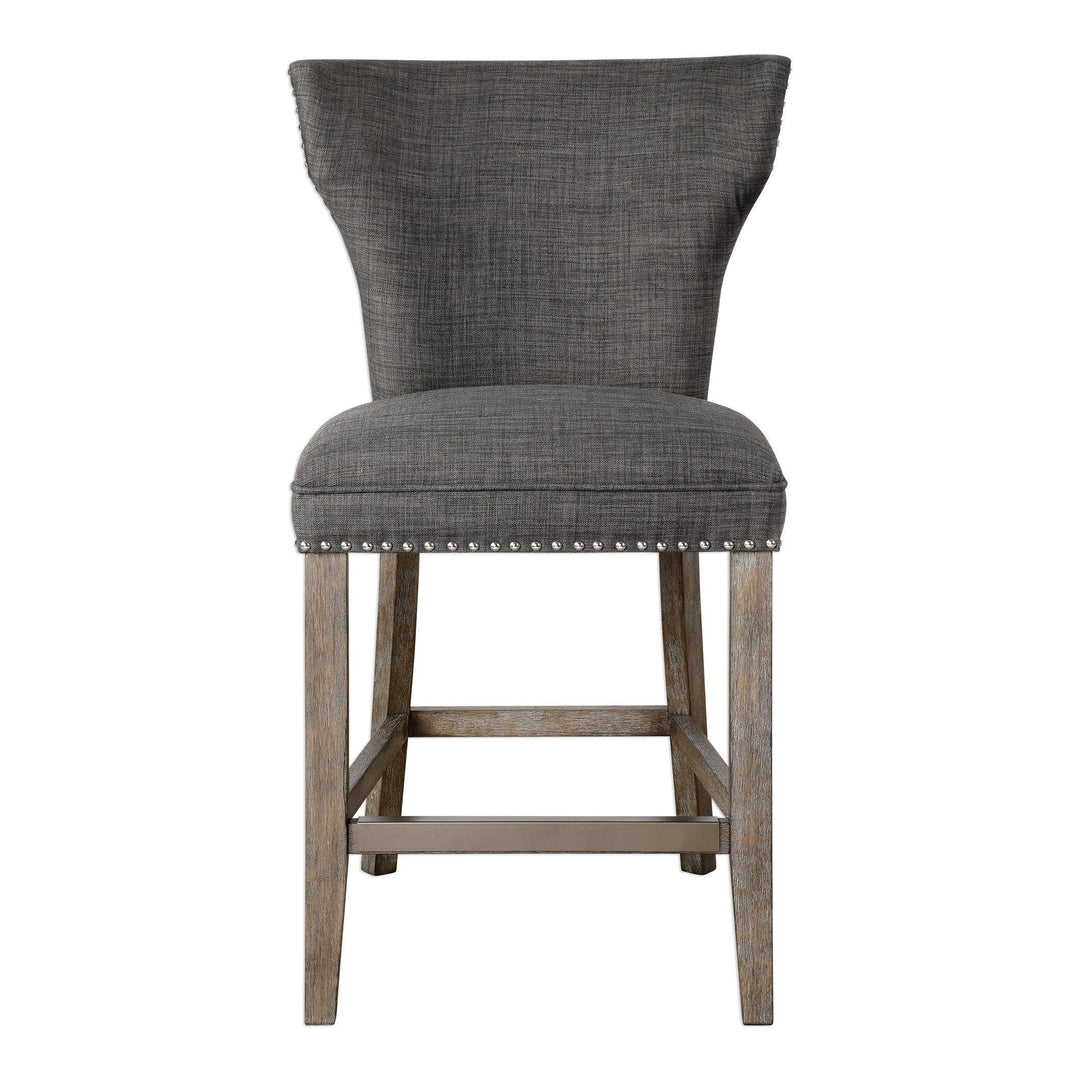 ARNAUD CHARCOAL COUNTER STOOL