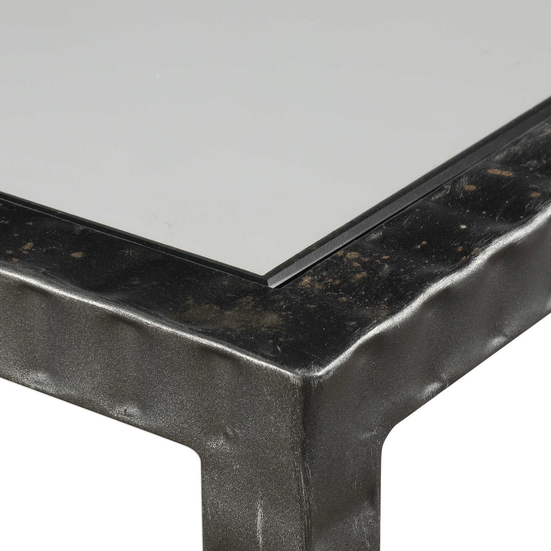American Home Furniture Uttermost Leo Industrial Console Table