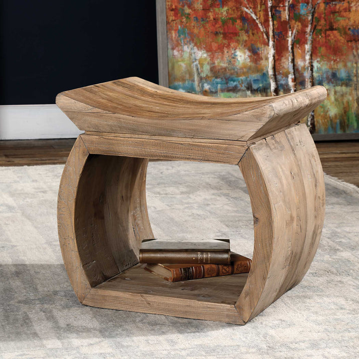 American Home Furniture Uttermost Connor Elm Accent Stool