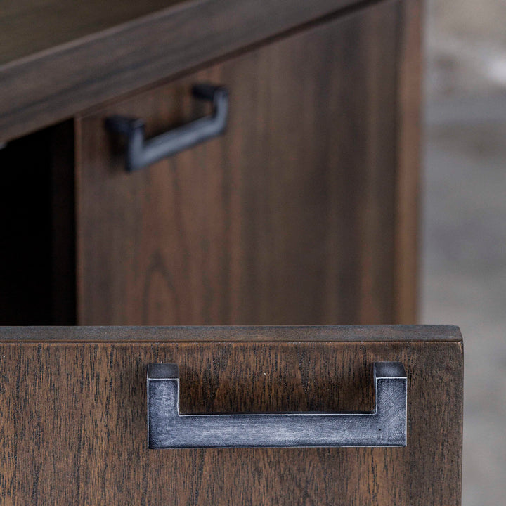 American Home Furniture Uttermost Nadie Light Walnut Console Cabinet