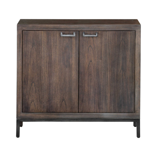 American Home Furniture Uttermost Nadie Light Walnut Console Cabinet