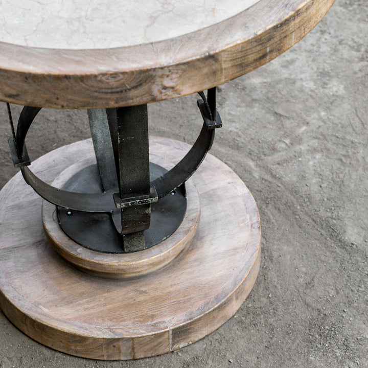 American Home Furniture Uttermost Sydney Light Oak Side Table