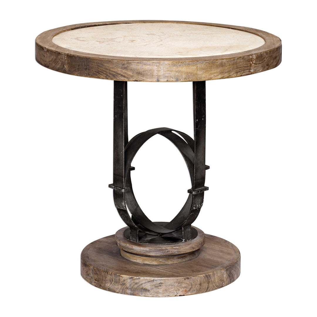 American Home Furniture Uttermost Sydney Light Oak Side Table