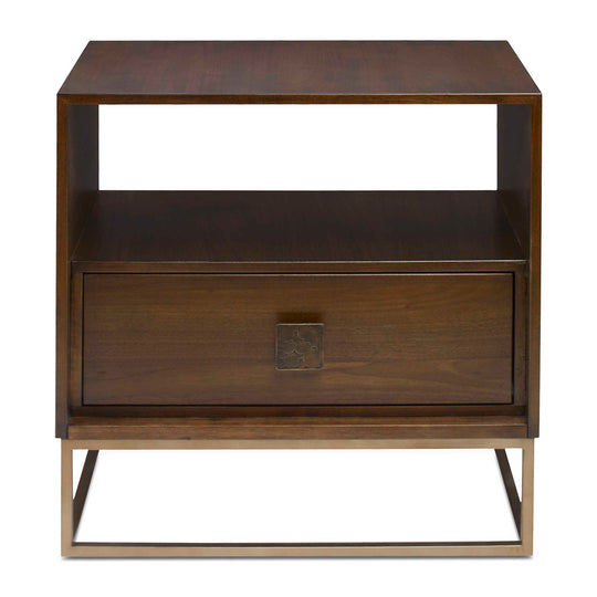 American Home Furniture Uttermost Bexley Walnut Side Table