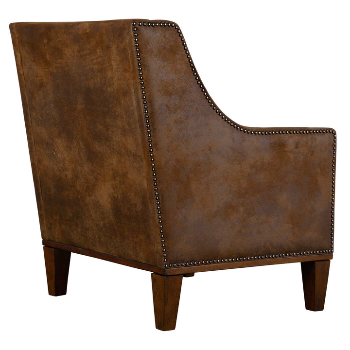 American Home Furniture Uttermost Clay Leather Armchair
