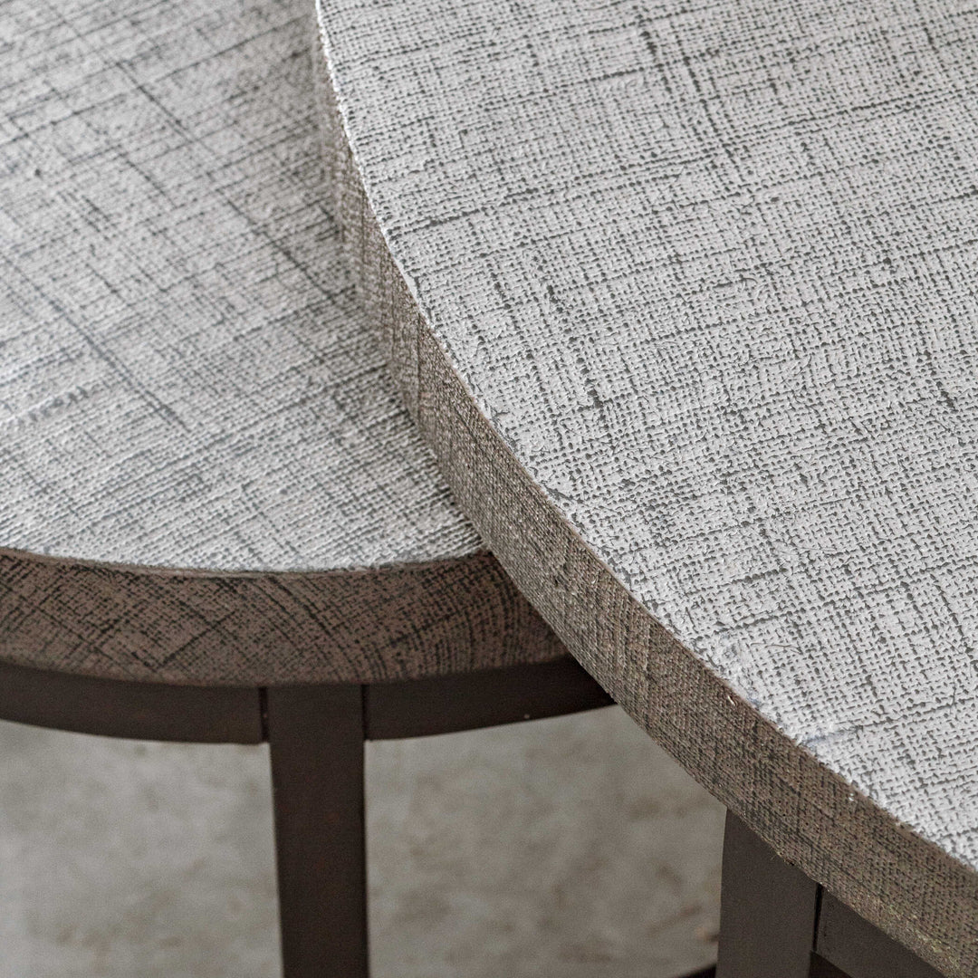 American Home Furniture Uttermost Aiyara Gray Nesting Tables, S/2