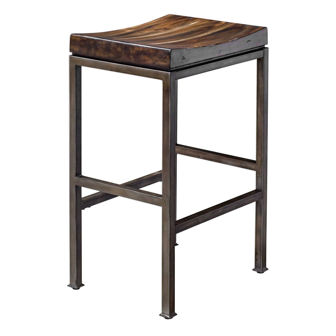 American Home Furniture Uttermost Beck Industrial Bar Stool