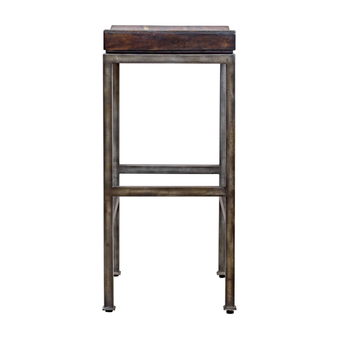 American Home Furniture Uttermost Beck Industrial Bar Stool