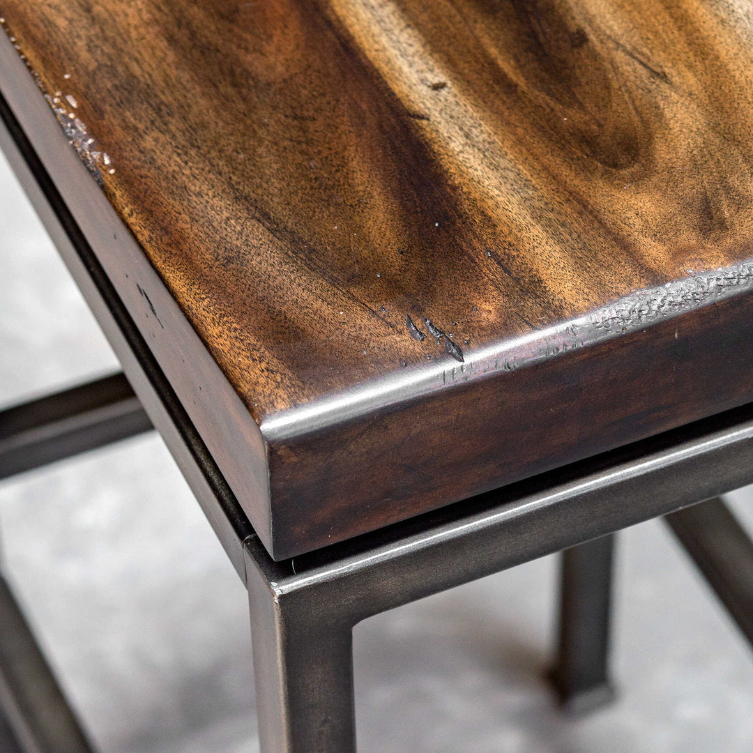 American Home Furniture Uttermost Beck Industrial Bar Stool