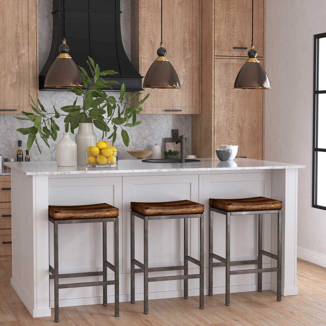 American Home Furniture Uttermost Beck Industrial Bar Stool