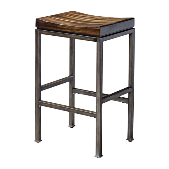 American Home Furniture Uttermost Beck Industrial Bar Stool