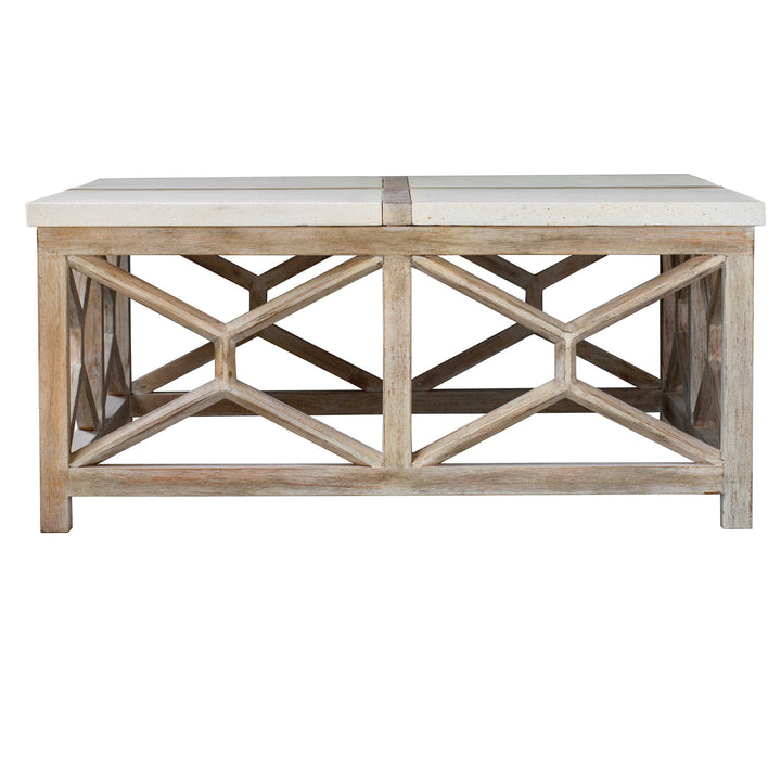 American Home Furniture Uttermost Catali Stone Coffee Table
