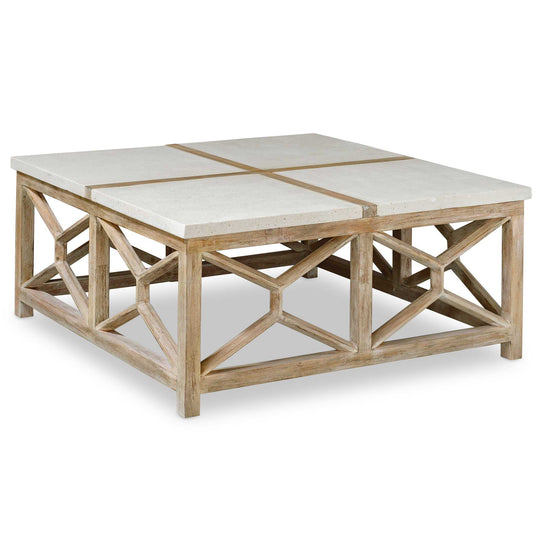 American Home Furniture Uttermost Catali Stone Coffee Table