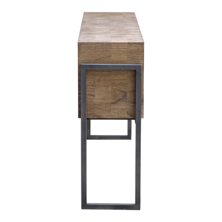 American Home Furniture Uttermost Nevis Contemporary Console Table