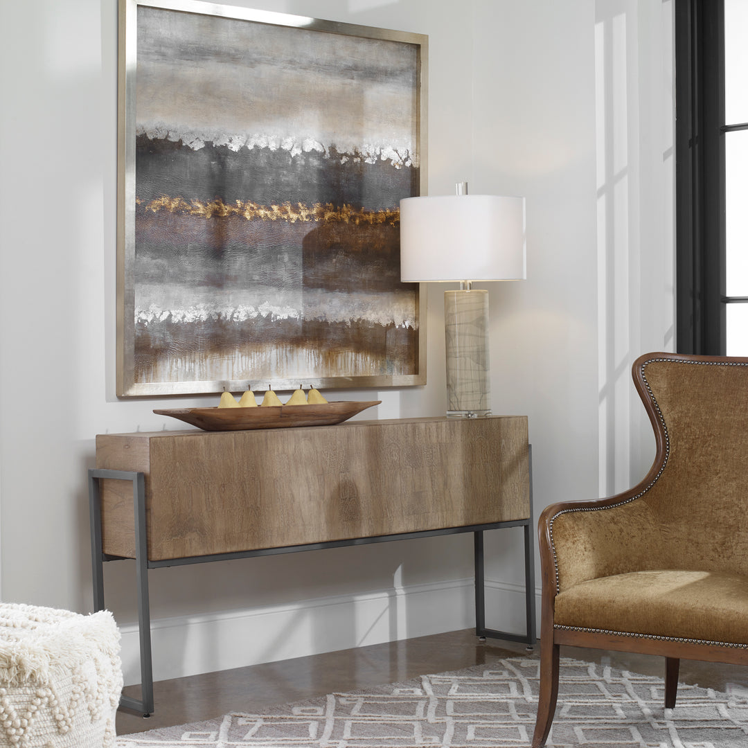 American Home Furniture Uttermost Nevis Contemporary Console Table
