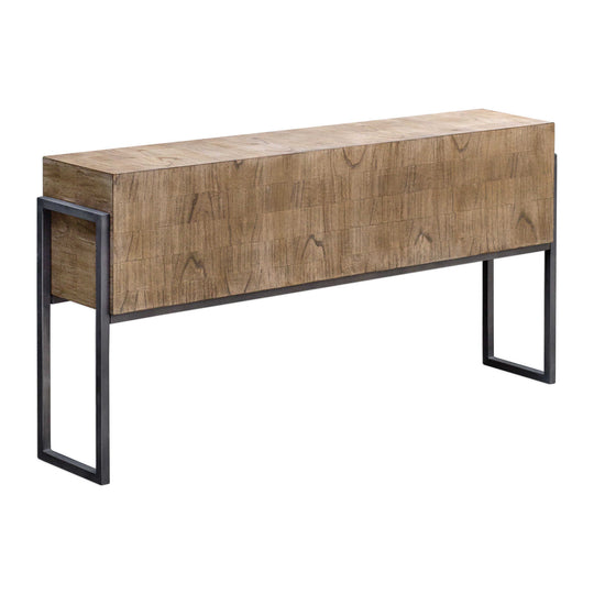 American Home Furniture Uttermost Nevis Contemporary Console Table