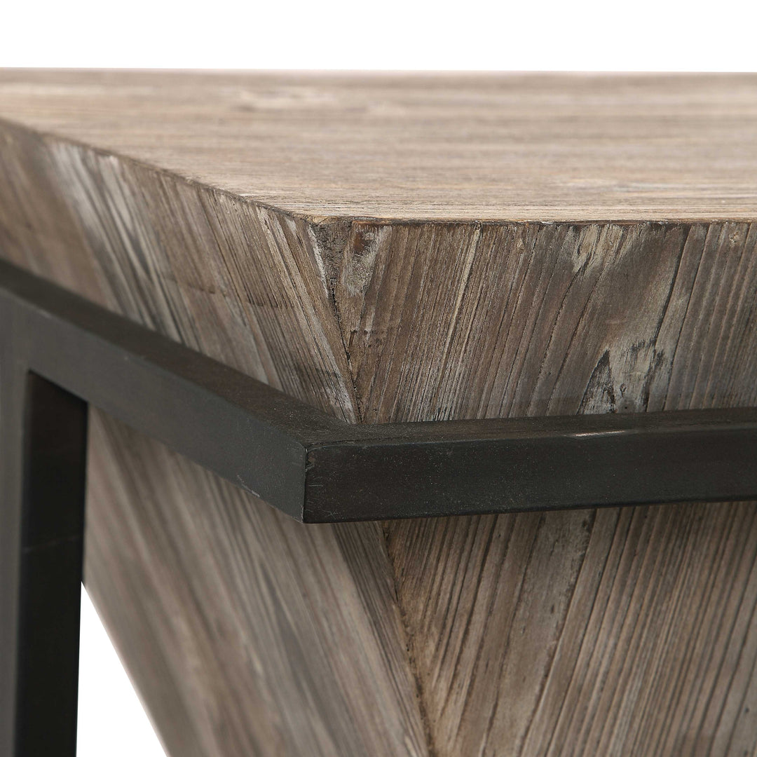 American Home Furniture Uttermost Bertrand Wood Accent Table